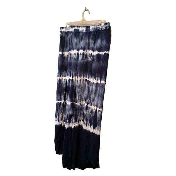 Young Faboulous & Broke Summer Pant Women's SZ L Multicolor Elastic Waist Split - Picture 1 of 6